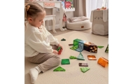 WOOPIE Magnetic Construction Blocks 3D Educational Set Jungle Animals 45pcs.