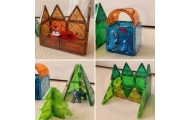 WOOPIE Magnetic Construction Blocks 3D Educational Set Jungle Animals 45pcs.