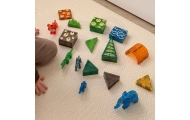 WOOPIE Magnetic Construction Blocks 3D Educational Set Jungle Animals 45pcs.
