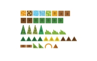 WOOPIE Magnetic Construction Blocks 3D Educational Set Jungle Animals 45pcs.