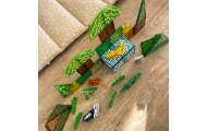 WOOPIE Klocki Magnetyczne Konstrukcyjne 3D Zestaw Edukacyjny Rzadkie Zwierzęta 45el.