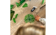 WOOPIE Klocki Magnetyczne Konstrukcyjne 3D Zestaw Edukacyjny Rzadkie Zwierzęta 45el.