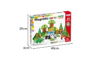 WOOPIE Klocki Magnetyczne Konstrukcyjne 3D Zestaw Edukacyjny Rzadkie Zwierzęta 45el.
