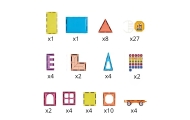 Magnetinis konstruktorius WOOPIE 3D Traukinys, 71 el.-Žaislai, Konstruktoriai, Magnetiniai konstruktoriai-e-vaikas