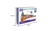 Magnetinis konstruktorius WOOPIE 3D Traukinys, 71 el.-Žaislai, Konstruktoriai, Magnetiniai konstruktoriai-e-vaikas