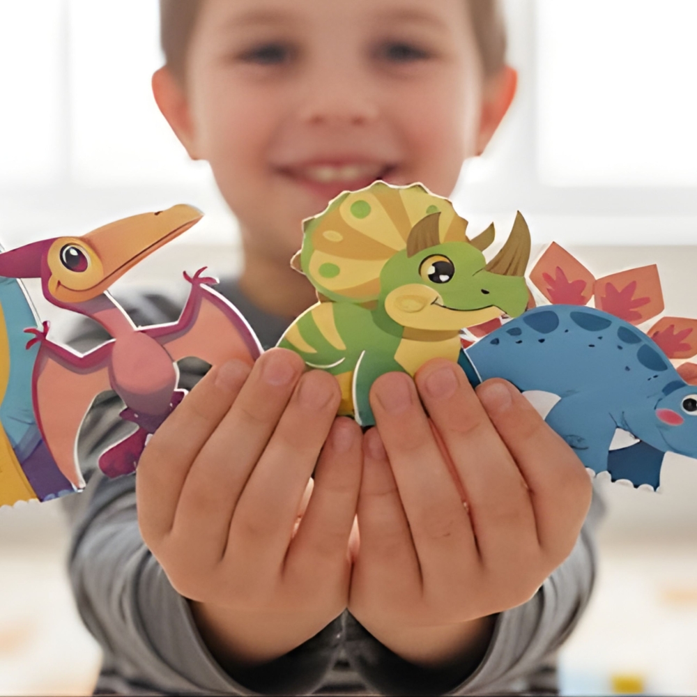 Magnetinis konstruktorius WOOPIE 7,5 cm Dino 30 el.-Žaislai, Konstruktoriai, Magnetiniai konstruktoriai-e-vaikas