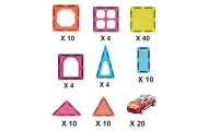 Magnetinis konstruktorius WOOPIE 7,5 cm Parking, 112 el.-Žaislai, Konstruktoriai, Magnetiniai konstruktoriai-e-vaikas