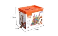 WOOPIE Magnetic Building Blocks 7.5 cm Parking 112 pcs
