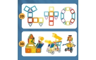 Magnetinis konstruktorius WOOPIE 3D Vehicles, 80 el.