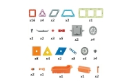 WOOPIE Klocki Magnetyczne 3D Pojazdy Zestaw 80el.