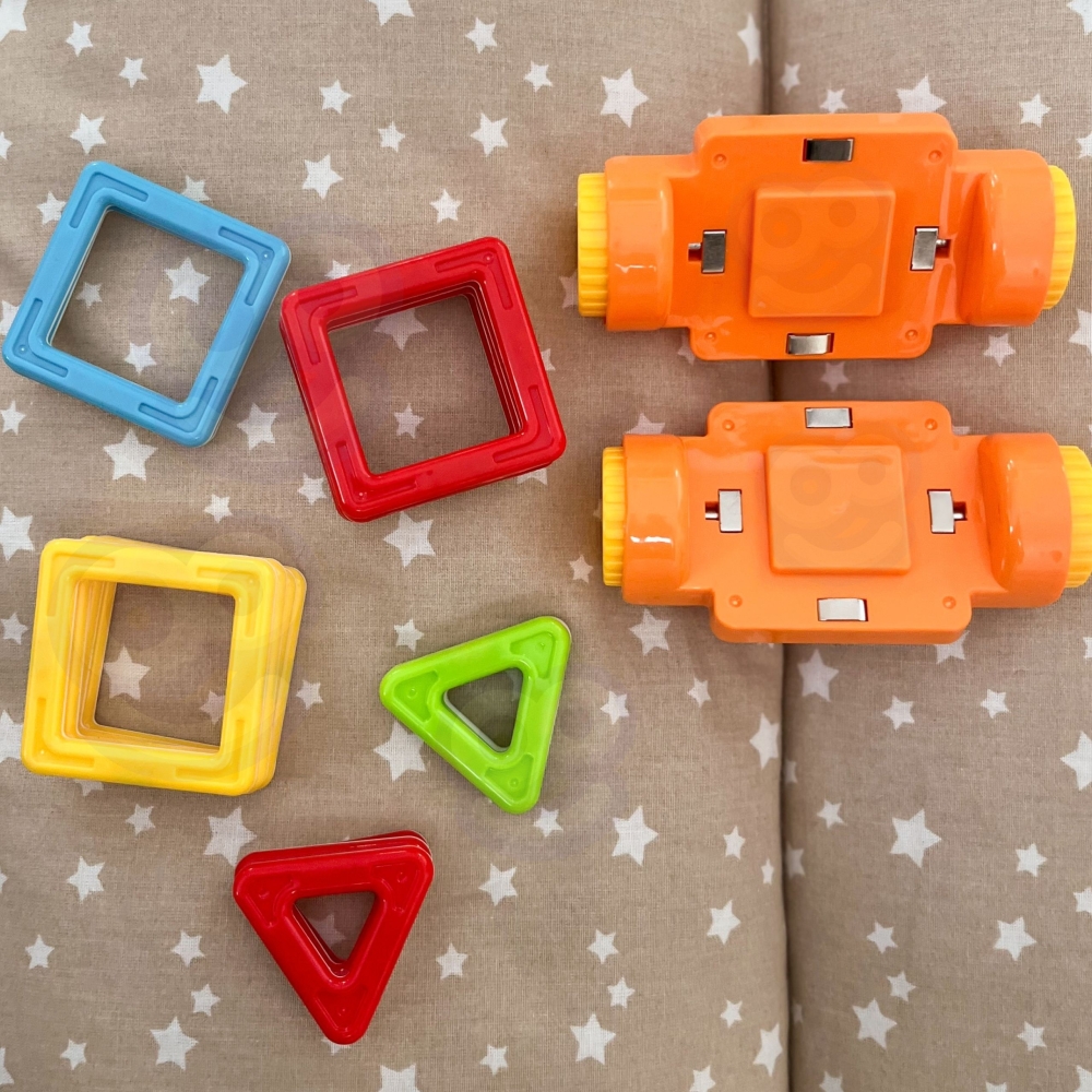 Mini magnetinis konstruktorius WOOPIE Transporto priemonės 22el.