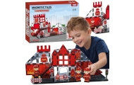 WOOPIE Klocki Magnetyczne 3D Zestaw Straż Pożarna 48el.