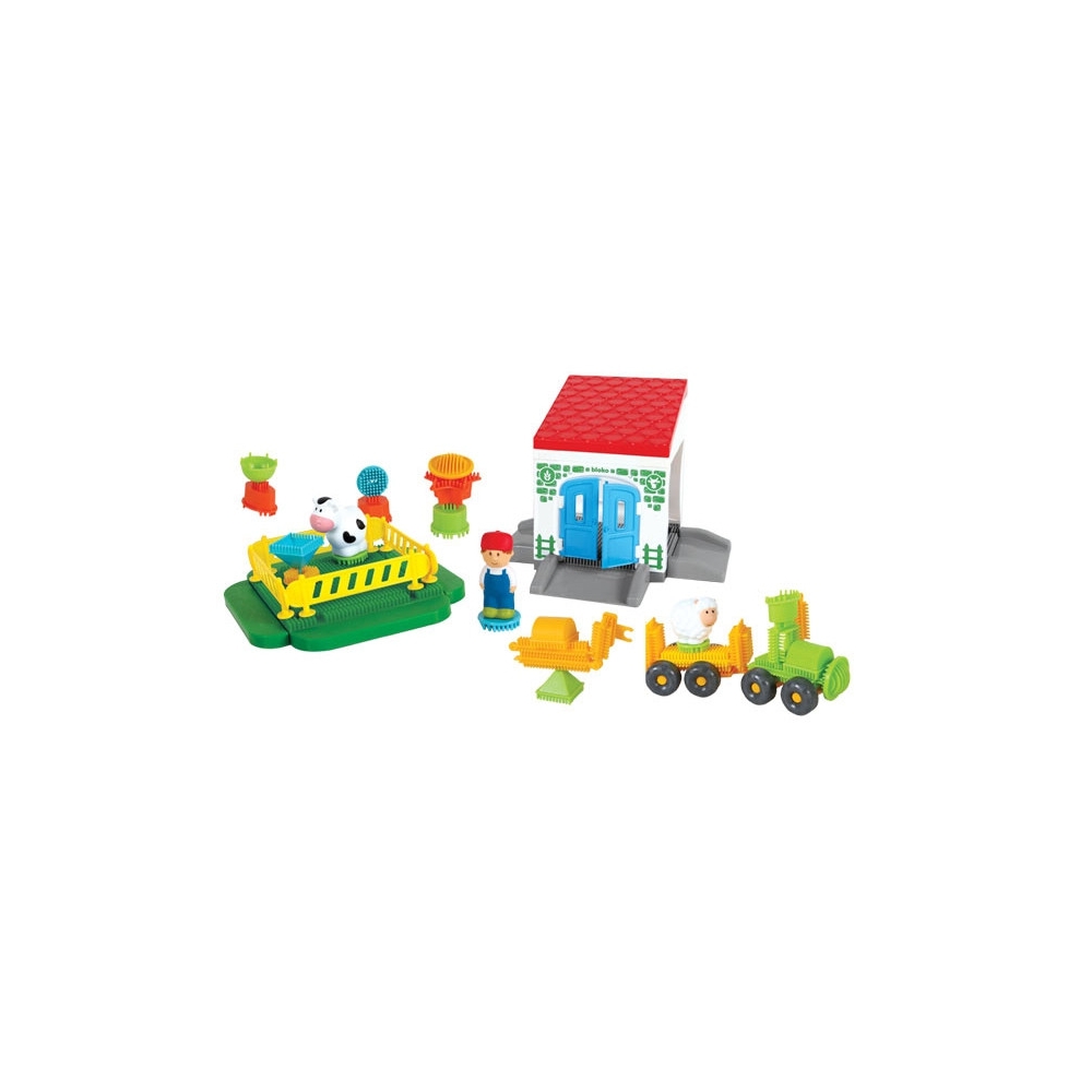 Konstruktorius MOCHTOYS Ežiukas Pin Bricks FARMS kartoninėje dėžutėje 100 el.