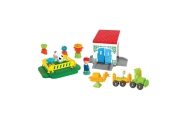 MOCHTOYS Klocki Jeżyki Pin Bricks FARMA w Kartonie 100 el. + 3 Figurki