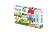 MOCHTOYS Klocki Jeżyki Pin Bricks FARMA w Kartonie 100 el. + 3 Figurki