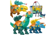 Konstruktorius WOOPIE dinozaurai su varžtais: 3 dalių rinkinys dėžutėje-Žaislai, Konstruktoriai, Įvairūs konstruktoriai-e-vaikas