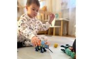 Konstruktorius WOOPIE dinozaurai su varžtais: 3 dalių rinkinys dėžutėje-Žaislai, Konstruktoriai, Įvairūs konstruktoriai-e-vaikas