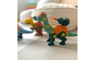 Konstruktorius WOOPIE dinozaurai su varžtais: 3 dalių rinkinys dėžutėje-Žaislai, Konstruktoriai, Įvairūs konstruktoriai-e-vaikas