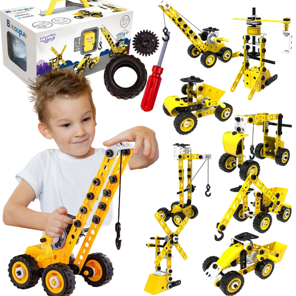 Konstruktorius WOOPIE Vehicles 8-in-1 STEAM kaladėlės-Žaislai, Konstruktoriai, Įvairūs konstruktoriai-e-vaikas