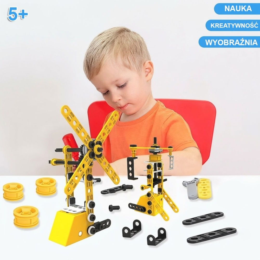 Konstruktorius WOOPIE Vehicles 8-in-1 STEAM kaladėlės-Žaislai, Konstruktoriai, Įvairūs konstruktoriai-e-vaikas