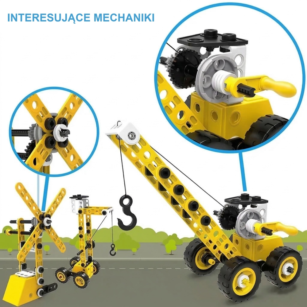 Konstruktorius WOOPIE Vehicles 8-in-1 STEAM kaladėlės-Žaislai, Konstruktoriai, Įvairūs konstruktoriai-e-vaikas