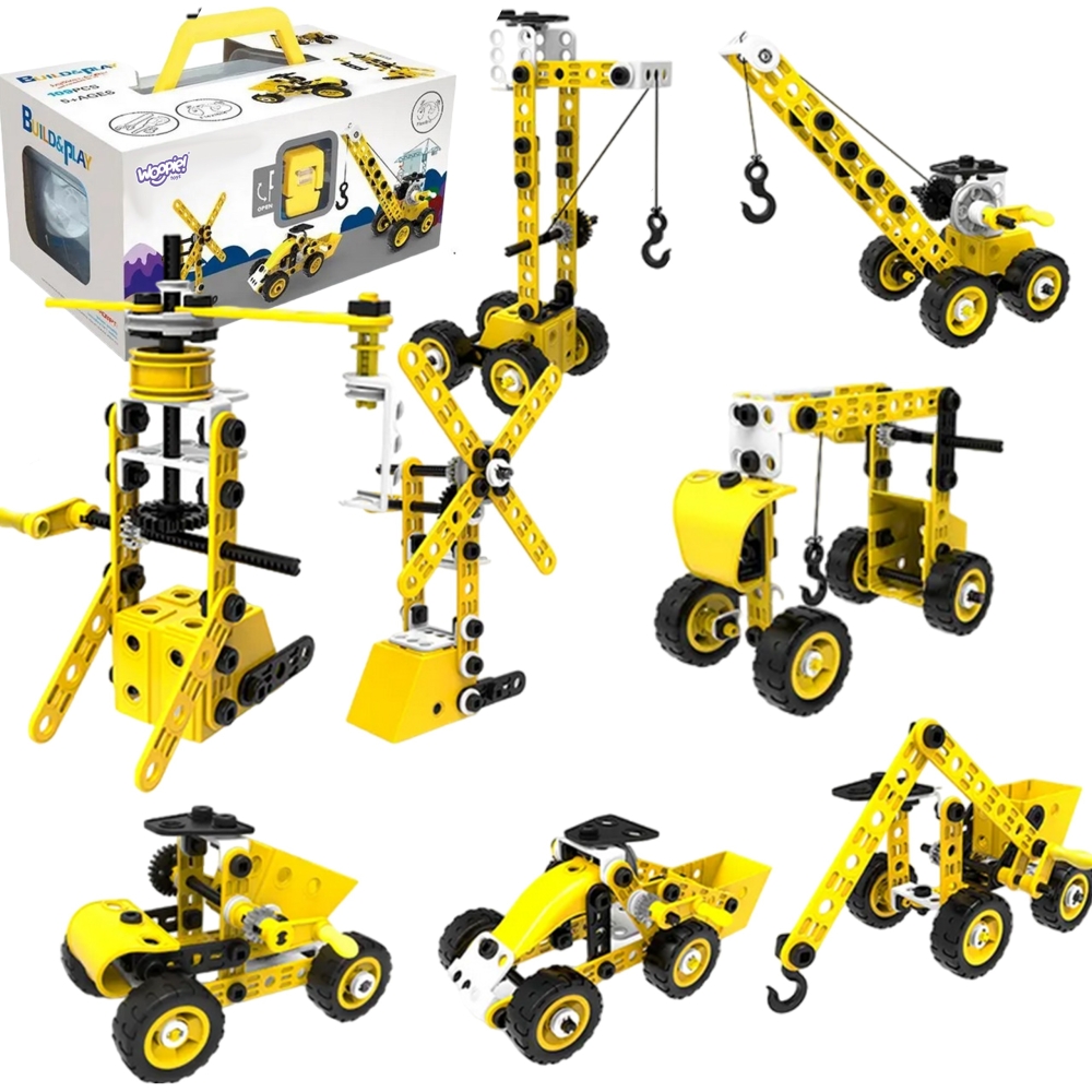 Konstruktorius WOOPIE Vehicles 8-in-1 STEAM kaladėlės-Žaislai, Konstruktoriai, Įvairūs konstruktoriai-e-vaikas