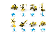 WOOPIE Vehicles 8-in-1 Construction Set STEAM Bricks					