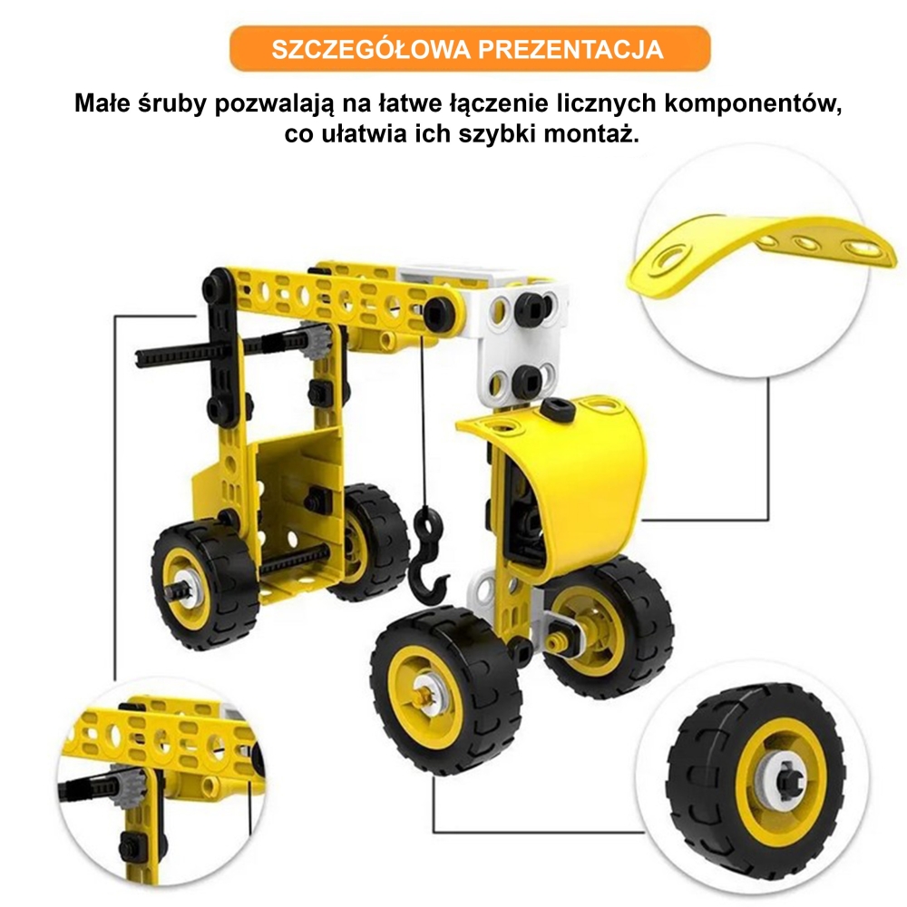 Konstruktorius WOOPIE Vehicles 8-in-1 STEAM kaladėlės-Žaislai, Konstruktoriai, Įvairūs konstruktoriai-e-vaikas