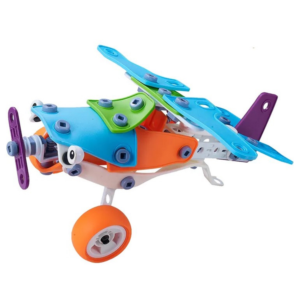 Konstruktorius WOOPIE Transporto priemonių rinkinys 5in1 STEM plytos-Žaislai, Konstruktoriai, Įvairūs konstruktoriai-e-vaikas