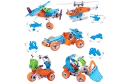 Konstruktorius WOOPIE Transporto priemonių rinkinys 5in1 STEM plytos-Žaislai, Konstruktoriai, Įvairūs konstruktoriai-e-vaikas