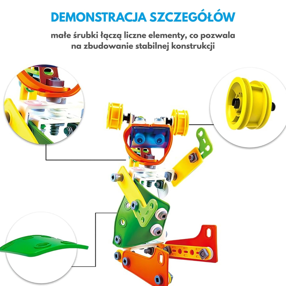 Konstruktorius STEM Transporto priemonės WOOPIE 163 el.