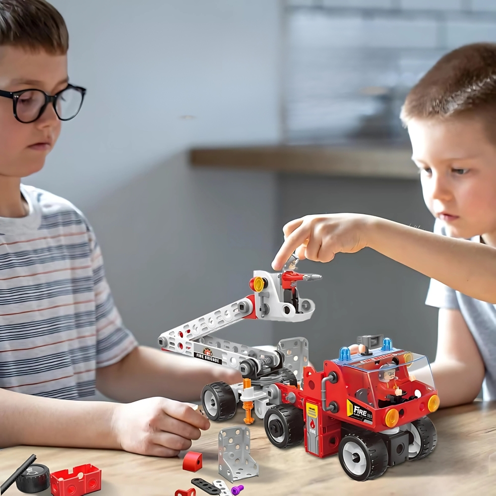 Konstruktorius WOOPIE Creator Miesto ugniagesių komandos statybinis rinkinys