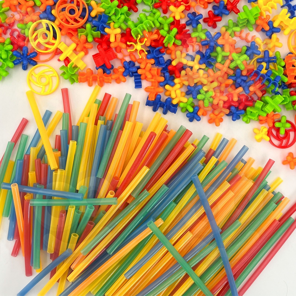 WOOPIE Building Blocks Glowing Straws 400 pcs. 