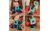 WOOPIE Klocki Magnetyczne Konstrukcyjne 3D Zestaw Edukacyjny Tor Kulkowy 128el.