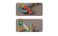WOOPIE Klocki Magnetyczne Konstrukcyjne 3D Zestaw Edukacyjny Tor Kulkowy 128el.