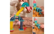 Magnetinis konstruktorius WOOPIE 3D Edukacinis kamuoliukų kelio rinkinys 228el.