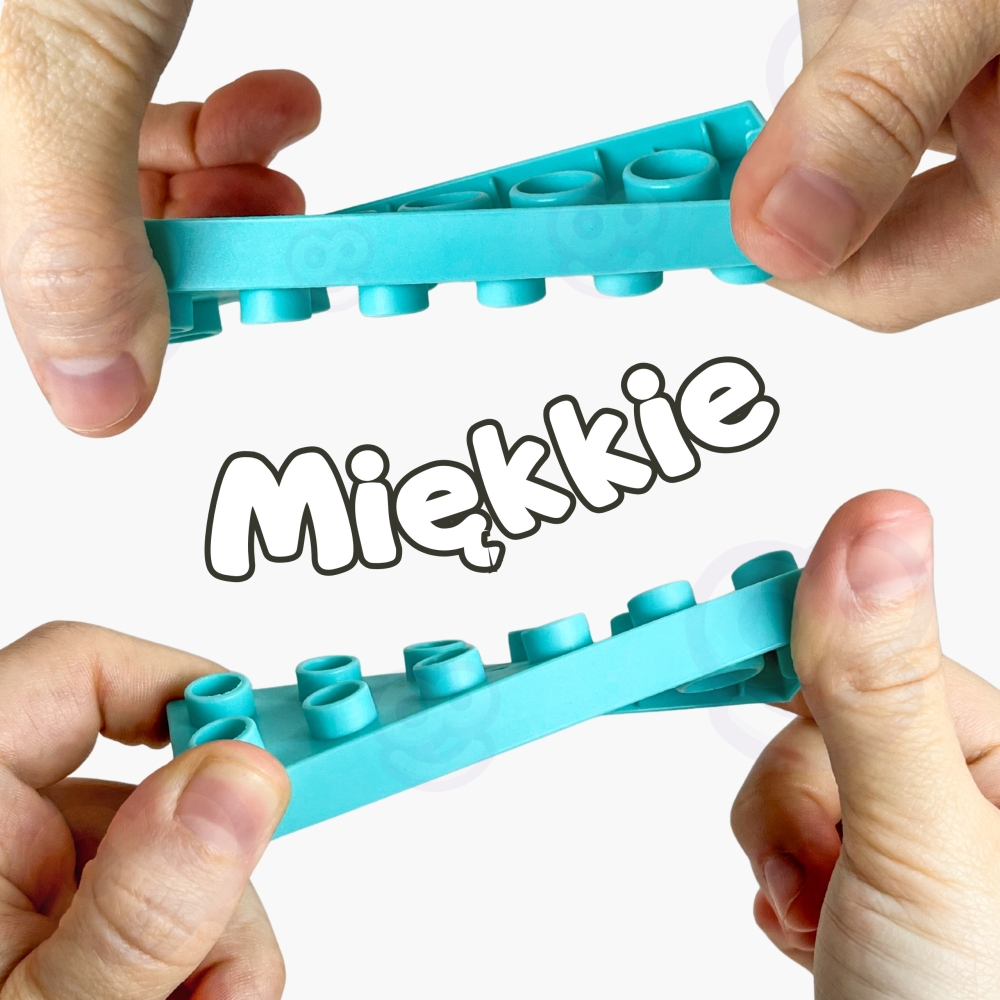 Minkštų kaladėlių rinkinys dėžutėje WOOPIE 99 el.-Žaislai, Lavinamieji žaislai, Kaladėlės-e-vaikas