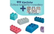 WOOPIE Klocki Soft Blocks Zestaw 99 Elementów w Pudełku