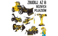 Konstruktorius WOOPIE statybos transporto priemonės, 8 STEAM modeliai-Žaislai, Konstruktoriai, Įvairūs konstruktoriai-e-vaikas