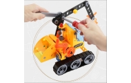 Konstruktorius WOOPIE statybos transporto priemonės, 8 STEAM modeliai-Žaislai, Konstruktoriai, Įvairūs konstruktoriai-e-vaikas