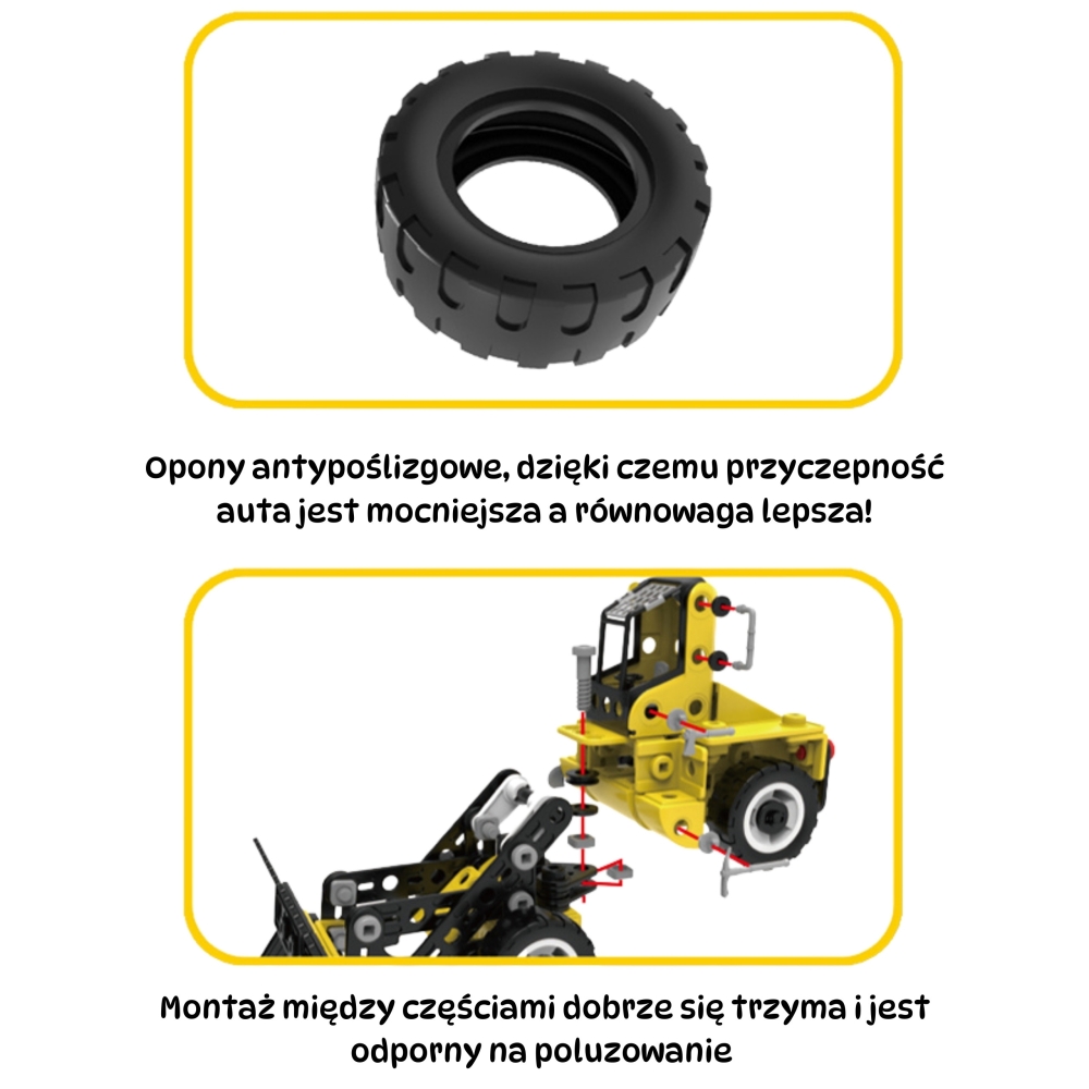 Konstruktorius WOOPIE STEAM Statybinės transporto priemonės 6in1 223 el.