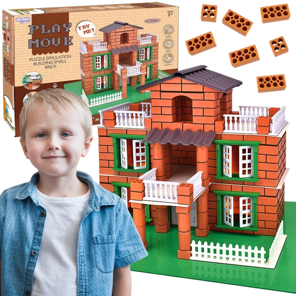 Kūrybinis rinkinys WOOPIE Namas Villa 357 el.-Žaislai, Kūrybiniai žaislai, Kūrybiniai rinkiniai-e-vaikas