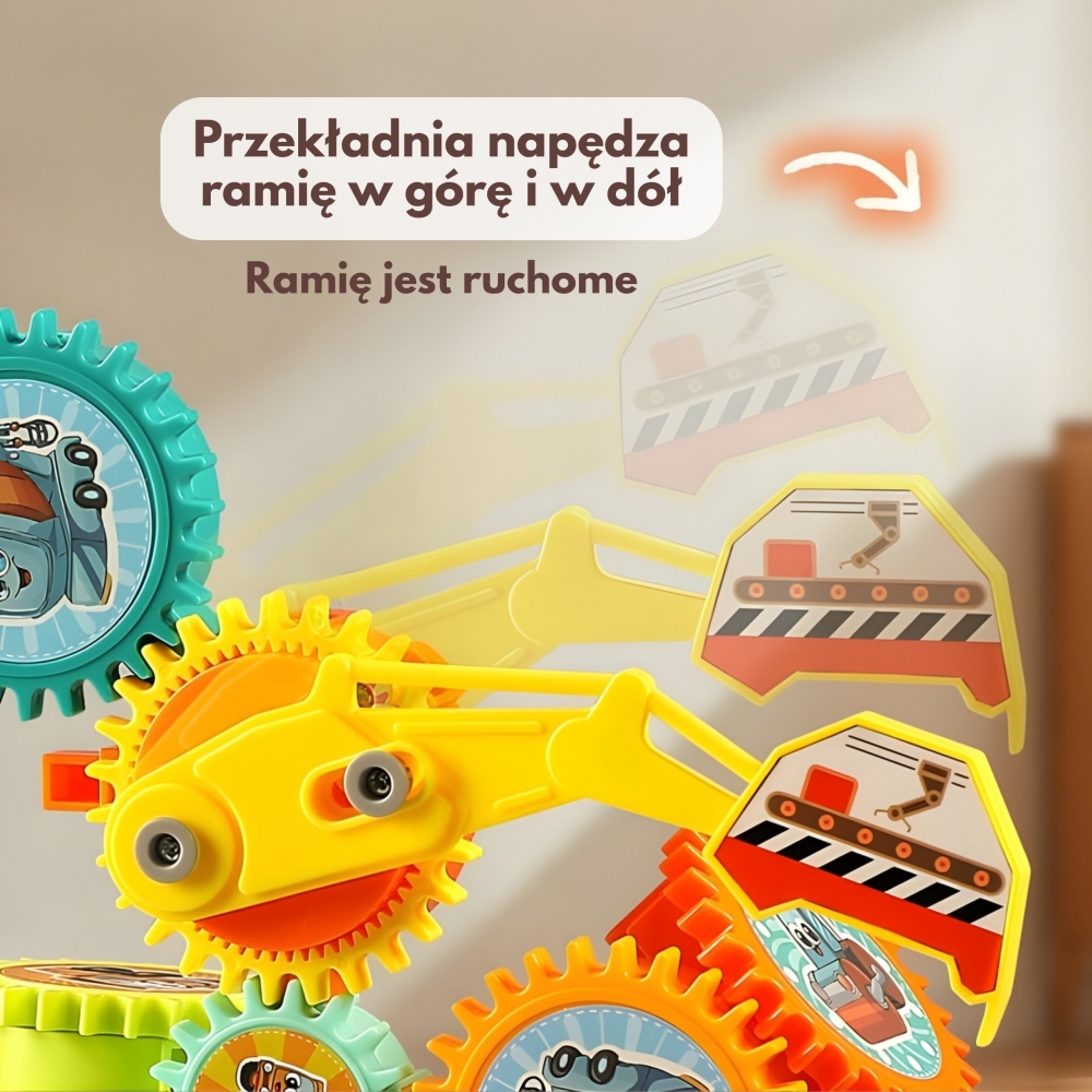 WOOPIE Interactive Construction Blocks Gears 18 pcs. 