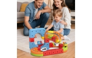 Magnetinių kaladėlių - traukinio trasos rinkinys WOOPIE Magic Cube, 68 vnt-Žaislai, Konstruktoriai, Auto ir transporto žaislai, 