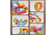 Magnetinių kaladėlių - traukinio trasos rinkinys WOOPIE Magic Cube, 68 vnt-Žaislai, Konstruktoriai, Auto ir transporto žaislai, 