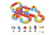 Magnetinių kaladėlių - traukinio trasos rinkinys WOOPIE Magic Cube, 68 vnt-Žaislai, Konstruktoriai, Auto ir transporto žaislai, 