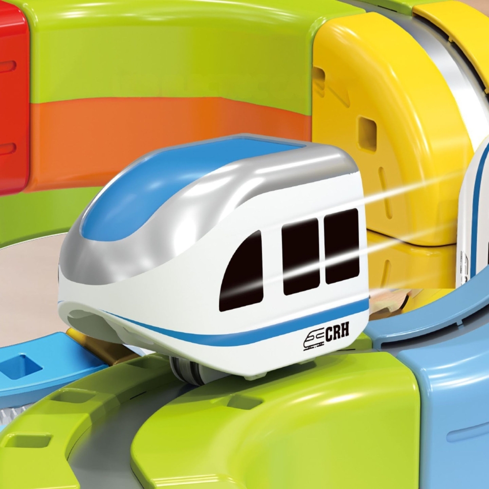 Magnetinių kaladėlių - traukinio trasos rinkinys WOOPIE Magic Cube, 32 vnt-Žaislai, Konstruktoriai, Auto ir transporto žaislai, 