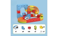 WOOPIE Magic Cube Train Construction Blocks Anti-Gravity Magnetic Track 32 pcs.					