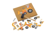 VIGA Wooden Nailing Toy Construction Vehicles 45 Pieces Montessori					