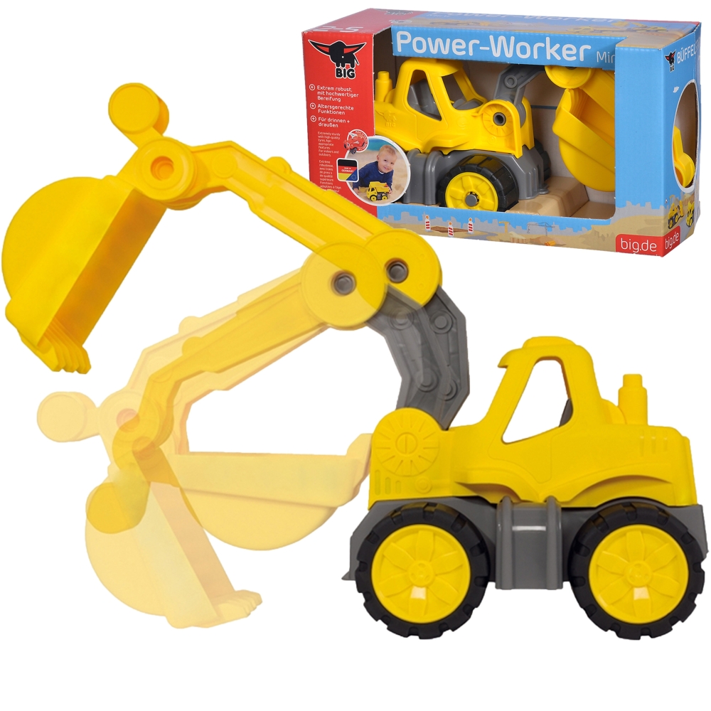 Mini ekskavatorius BIG Power Worker Excavator-Žaislai, Kūdikiams, Žaislai mažyliams (iki 4 m.